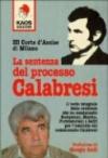 La sentenza del processo Calabresi