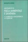 Argomenti di fisica ambientale e sanitaria (L'ambiente atmosferico. Il rumore)
