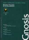 Gnosis. Rivista italiana di Intelligence (2008): 3
