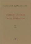 Ricerche storiche sulla Chiesa ambrosiana. Vol. 19