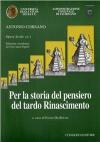 Per la storia del pensiero del tardo Rinascimento