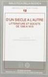 D'un siècle à l'autre. Litterature et societé de 1590 à 1610