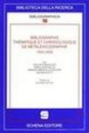 Bibliographie thèmatique et chronologique de metalexicographie, 1950-2006