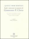 «Quem tu probe meministi». Studi e interventi in memoria di Gianrenzo P. Clivio. Atti dell'Incontro di studi (Torino, 15-16 febbraio 2008)
