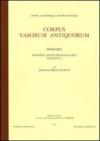 Corpus vasorum antiquorum. Hongrie: 2