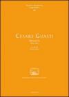 Cesare Guasti. Memorie (1840-1862)