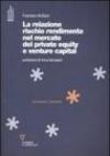 La relazione rischio rendimento nel mercato del private equity e venture capital