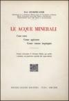 Le acque minerali