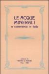 Acque minerali in commercio in Italia