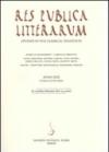 Res publica litterarum. Studies in the classical tradition 2007. 30.