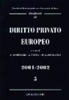 Diritto privato europeo: 5