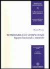 Sussidiarietà e competenze. Riparto funzionale e materiale