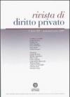 Rivista di diritto privato (2009). Vol. 1