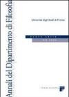 Annali del Dipartimento di filosofia dell'Università di Firenze. Nuova serie (2006): 12