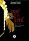 Così dice Geró. Con racconti brevi e monologhi per il teatro