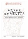 Mneme ammentos. Semestrale di studi e ricerche