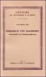 Friedrich von Hagedorn. Menschenbild und Dichtungsauffassung