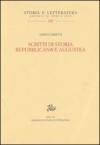 Scritti di storia repubblicana e augustea