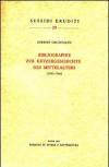 Bibliographie zur Ketzergeschichte des Mittelalters (1900-1966)