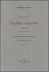 Origini del teatro italiano. Con due appendici sulla rappresentazione drammatica del contado toscano e sul teatro mantovano nel sec. XVI