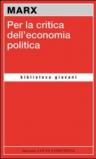 Per la critica dell'economia politica