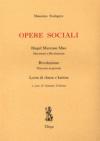 Opere sociali. Hegel Marcuse Mao. Rivoluzione. Lotta di classe e karma