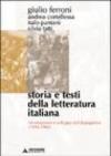 Storia e testi della letteratura italiana. 8.La nuova Italia (1861-1910)