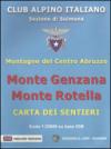 Monte Genzana monte Rotella. Montagne del centro Abruzzo. Carta 25:000