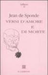 Versi d'amore e di morte. Testo francese a fronte