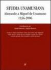 Studia unamuniana. Anorando a Miguel de Unamuno (1936-2006)