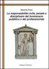 La responsabilità civile, penale e disciplinare del funzionario pubblico e del professionista