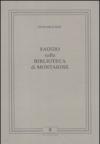 SAGGIO SULLA BIBLIOTECA DI MONTAIGNE