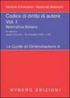 Codice di diritto di autore. 1.Normativa italiana