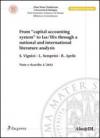 From «capital accounting system» to Ias/Ifrs through a National and International literature analysis