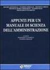 Appunti per un manuale di scienza dell'amministrazione