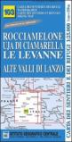 Carta n. 103 Rocciamelone, Uja di Ciamarella, le Levanne 1:25.000. Carta dei sentieri e dei rifugi. Serie monti