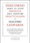 Discorso sopra lo stato presente dei costumi degl'italiani