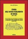 Storia dell'Antico parlamento di Sicilia. I parlamenti più clamarosi del regno dal 1189 al 1798