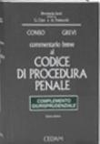 Commentario breve al codice di procedura penale. Complemento giurisprudenziale - Vittorio Grevi 9788813272012