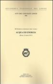 Acqua ed energia -  9788821810534