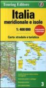 Italia meridionale e isole 1:400.000. Carta stradale e turistica - TCI 9788836555789