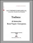 Tractatus de Immaculata beatae virginis conceptione - Campanella Tommaso 9788864563480