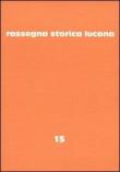Rassegna storica lucana. Vol. 15 -  9788881671632