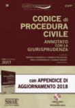 Codice di procedura civile annotato con la giurisprudenza-Appendice di aggiornamento 2018. Con CD-ROM - Pellecchia R., Scognamiglio P., Sensale G., Iacobellis M. 9788891418593