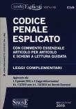 Codice penale esplicato. Con commento essenziale articolo per articolo e schemi a lettura guidata. Leggi complementari -  9788891419255