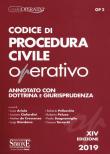 Codice di procedura civile operativo. Annotato con dottrina e giurisprudenza -  9788891420947