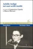 Achille Ardigò nei suoi scritti inediti - C. Cipolla, M. Moruzzi 9788891725134