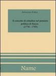 Il concetto di cittadino nel pensiero politico di Sieyes - Annalisa Furia 9788895960029