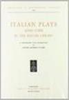 Italian plays (1500-1700) in the Folger Library. A bibliography with introduction